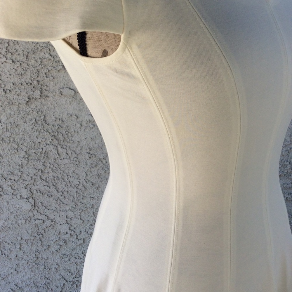 Felicity & Coco Structured Flowy Ruffle White Cas… - image 6